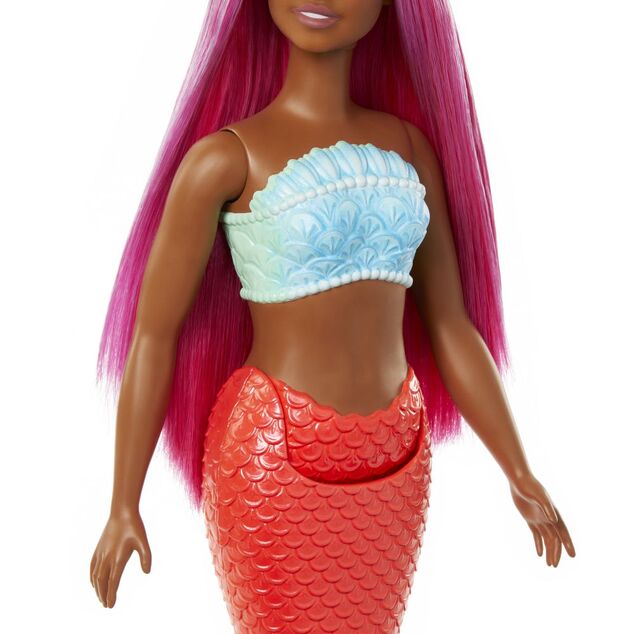 Mattel Barbie Rozprávková morská panna -oranžová
