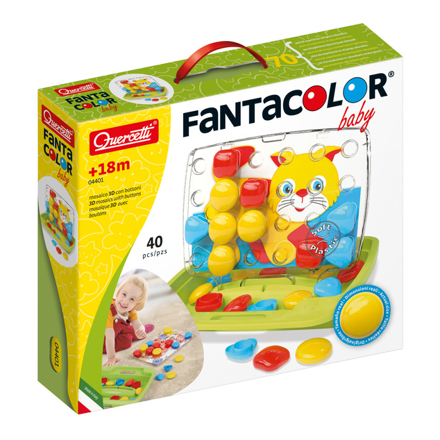Quercetti Mozaika Fantacolor Baby - 40 ks