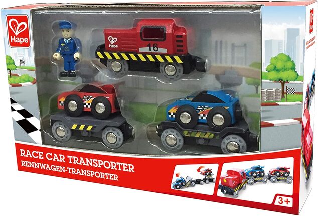 Hape Versenyautó szállítás