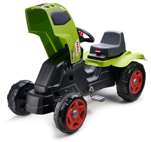 Falk Tractor de pedales Claas Arion 470 con remolque