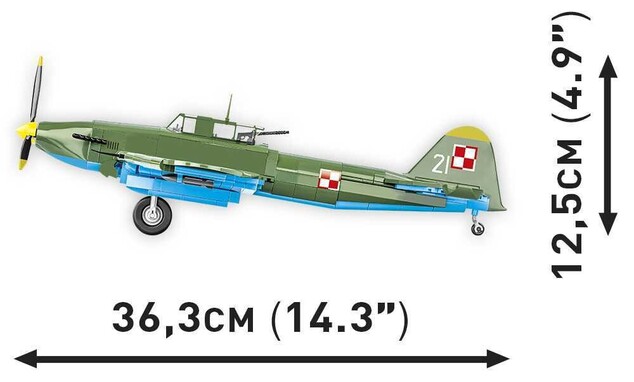 Cobi 5744 II WW Iljušin Il-2 Šturmovik, 1:32, 636 k, 2 f