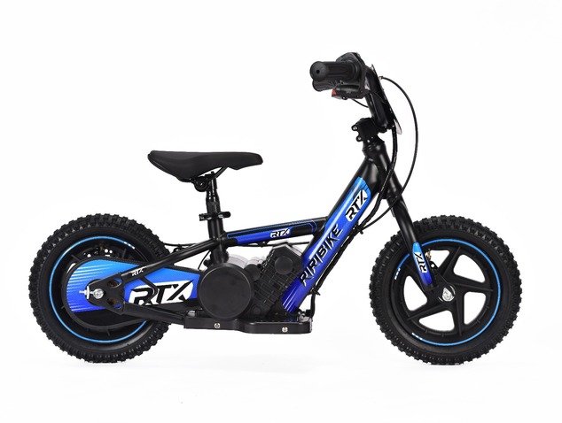 Detské elektrické odrážadlo RIRIBIKE RTX3 24V (12”), modré, Lítiová batéria, 100W motor, K