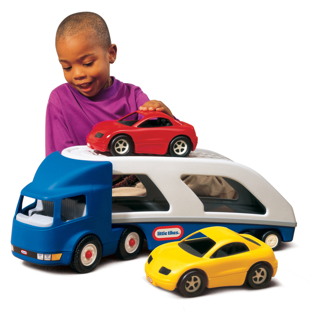 Ťahač s návesom Little Tikes 170430 na prepravu áut