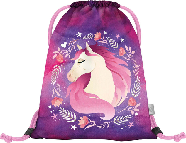 BAAGL SET 5 Ergo Cavallo: cartella, astuccio, sacchetto, grembiule, portafoglio