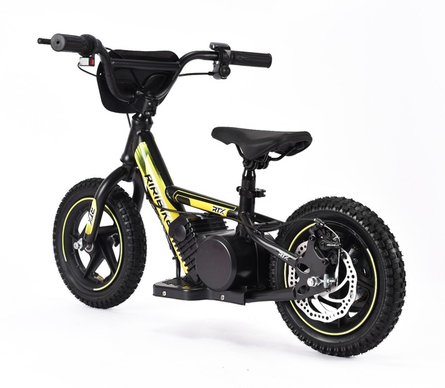 Detské elektrické odrážadlo RIRIBIKE RTX3 24V (12”), žlté, Lítiová batéria, 100W motor