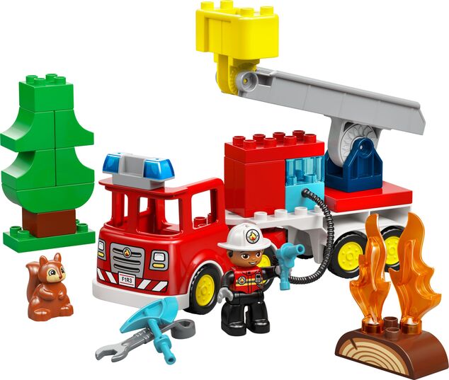 LEGO® DUPLO® 10473 Hasičské auto s hadicou a hasičom