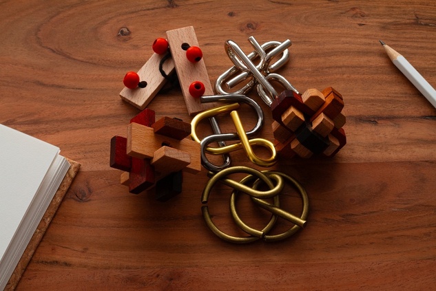 RECENTTOYS Brain Puzzle - sada 6 kusov