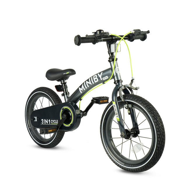 QPLAY Bicicleta Miniby 3en1 Grey, edad 2 - 8 años