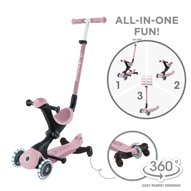 Globber kolobežka Go Up deluxe lights ecologic 360 ° blueberry