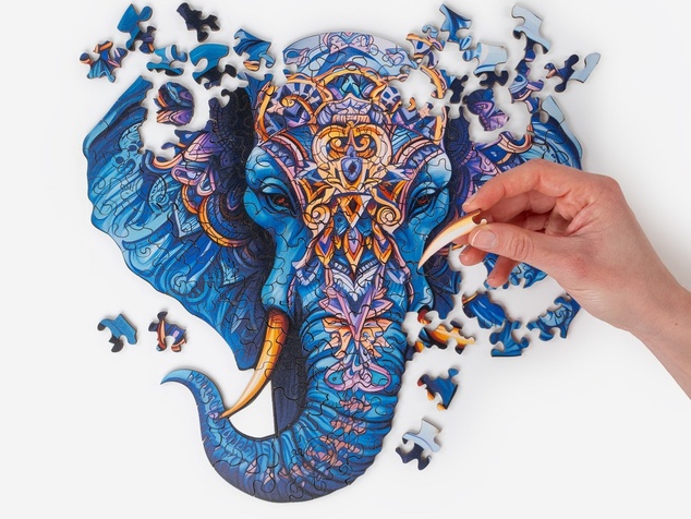 RECENTTOYS Drevené puzzle - Slon