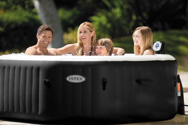 Nafukovacia vírivka INTEX 28458 PureSpa Jet &amp; Bubble Deluxe Set (priemer 201 cm)