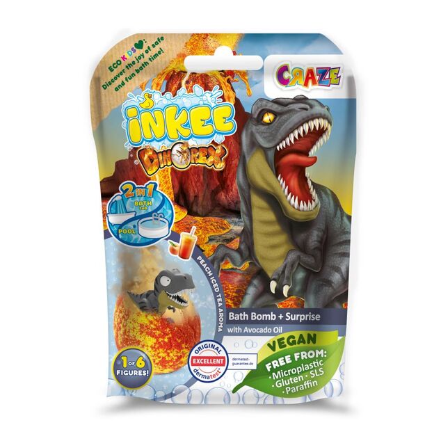 INKEE - Bomba do kúpeľa s prekvapením - Dinosaurus