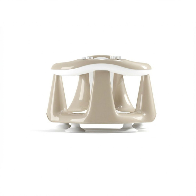 OK BABY Asiento de baño antideslizante Flipper Evolution con ventosas 6–15m Beige