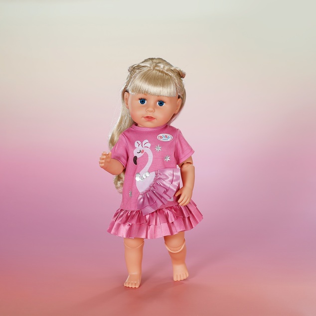 Zapf BABY Šaty Flamingo 43 cm