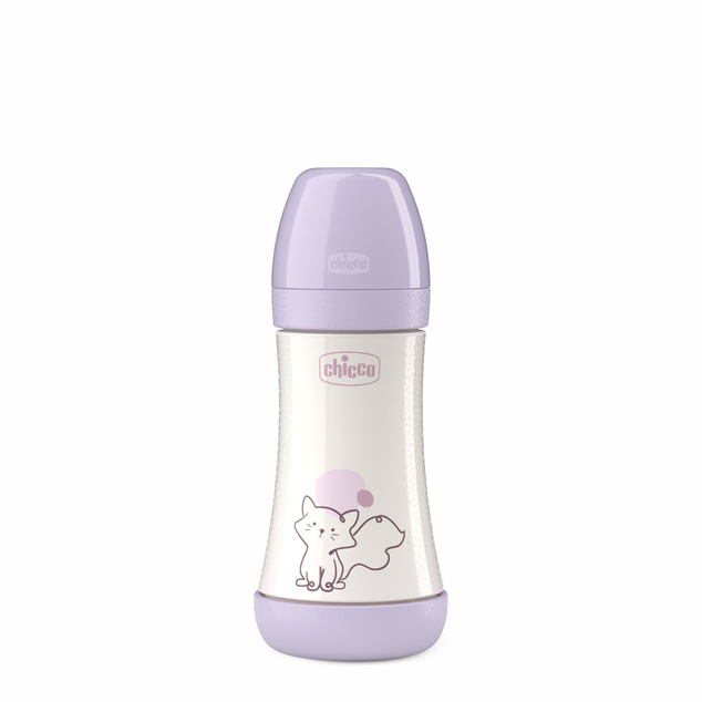 CHICCO Biberón anticólico Perfect5 240 ml niña flujo medio 2m+