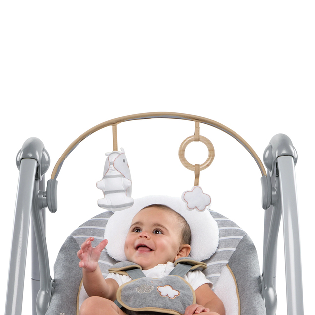 INGENUITY Altalena convertibile da viaggio con melodia Bella Teddy™ 0m+ fino a 9kg