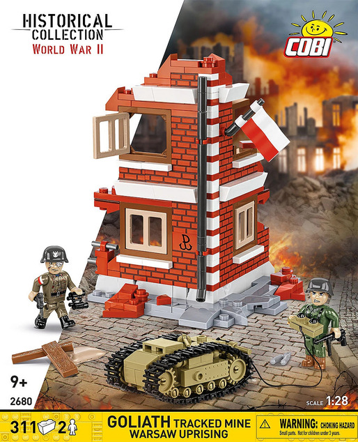 Cobi 2680 II WW GOLIATH лек носач на товар, Варшавско въстание, 1:28, 311 к, 2 ф