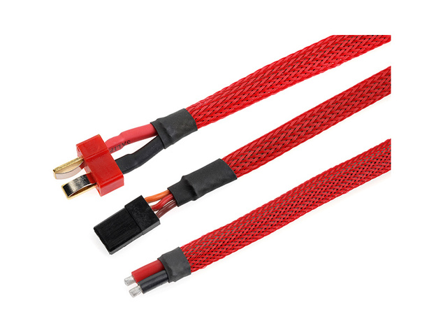 Ochranný káblový oplet 6mm červený (1m)