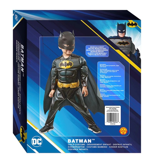 BATMAN  detský kostým v krabici veľkosť (90cm)