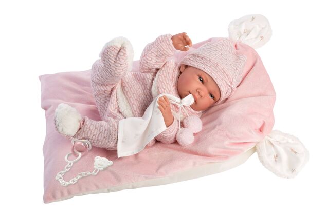 Llorens 73860 NEW BORN DIEVČATKO - realistická bábika bábätko s celovinylovým telom - 40cm
