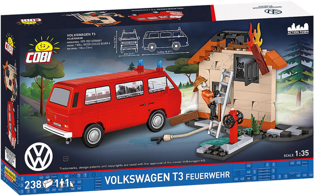 Cobi Volkswagen T3 Vatrogasci, 1:35, 238 k, 2 f