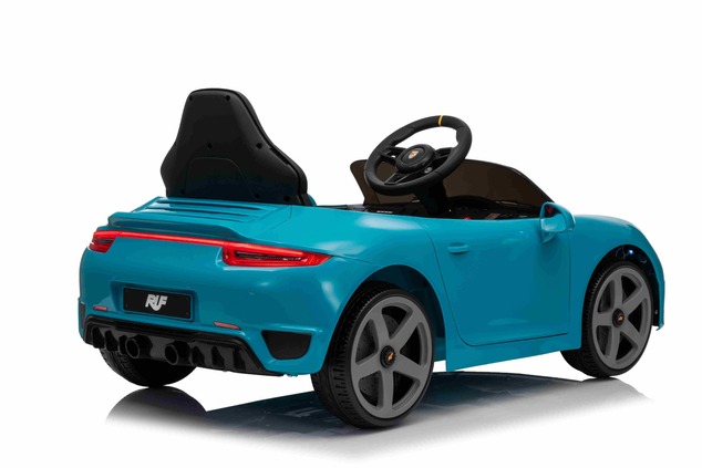Elektrické autíčko RUF GT 12V, modré, Otváracie dvere, 2.4 GHz diaľkové ovládanie, LED sve