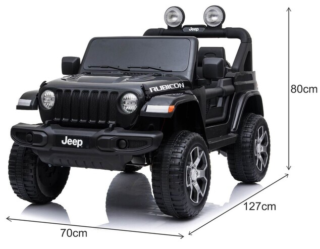 Elektrické autíčko JEEP Wrangler, Jednomiestne, čierne