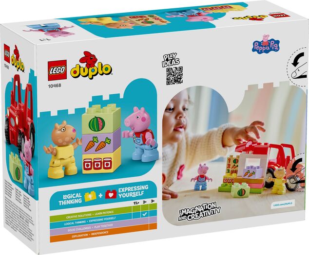 LEGO® DUPLO® Prasiatko Peppa 10468 Traktor a trh