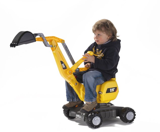 Rollytoys RollyDigger Pojazdný Otočný Bager CAT žltý