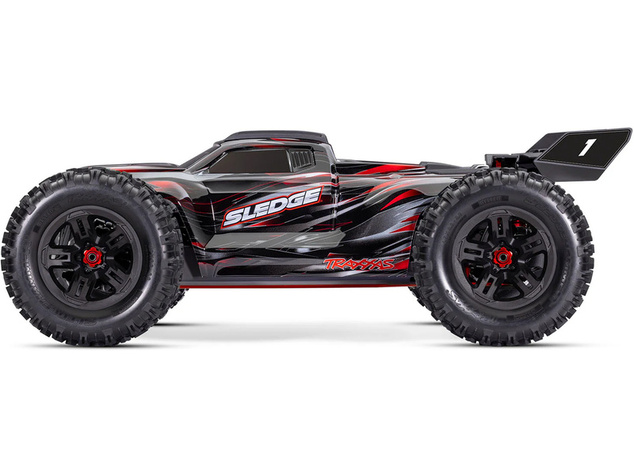 Traxxas Sledge 1:8 RTR červený s belted pneu