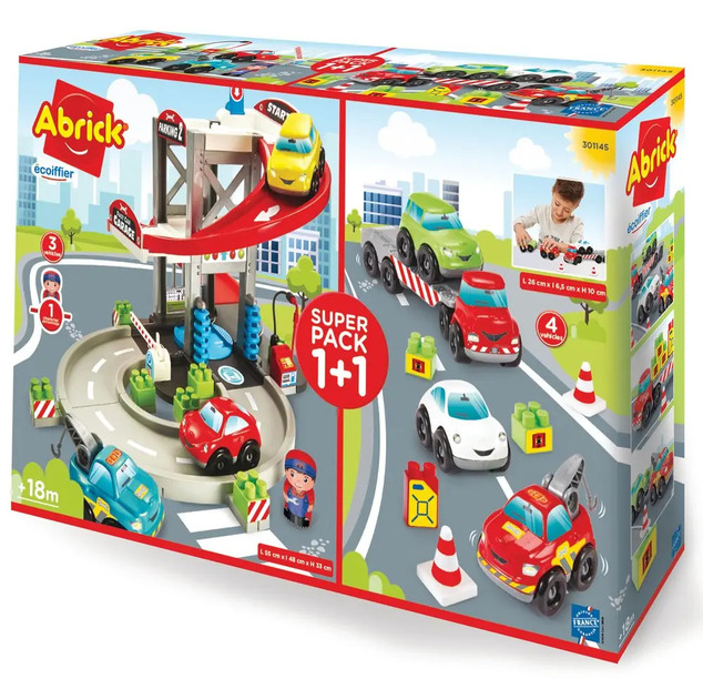 Ecoiffier Abrick - Garage con autolavaggio macchinine e camion