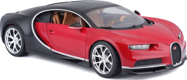 Bburago 1:18 Plus Bugatti Chiron black/red