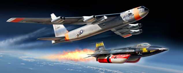 Maquette en plastique avion 03793 - B-52D Stratofortress "Édition Platine" (1:72)