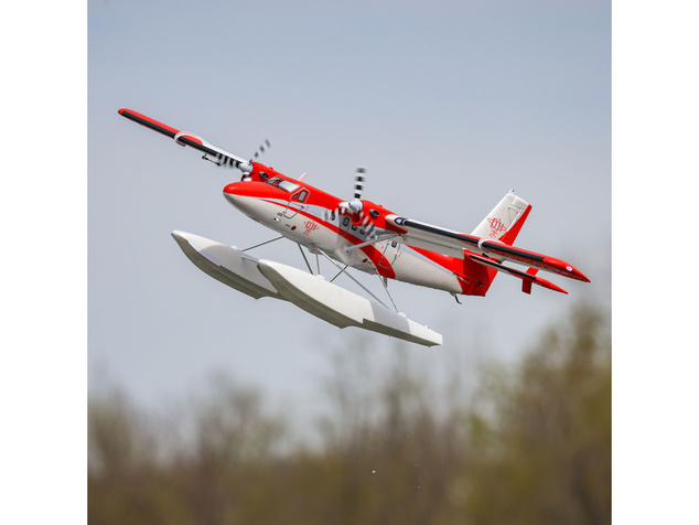 E-flite DHC-6 Twin Otter 1.4m AS3X+ SAFE Select BNF Basic, plaváky