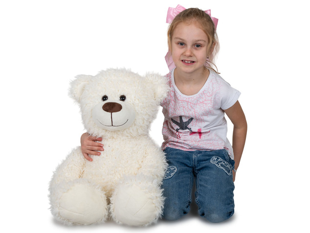 Orso di peluche, (bianco) | Plush Friends 65 cm