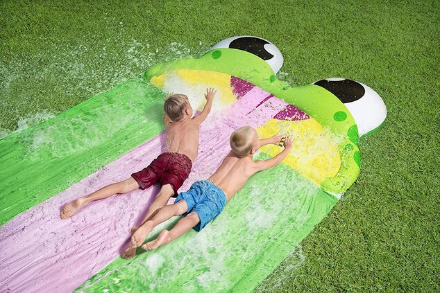 Bestway 52389 Vodná šmykľavka H2OGO Friendly Frog Slide 4.88m