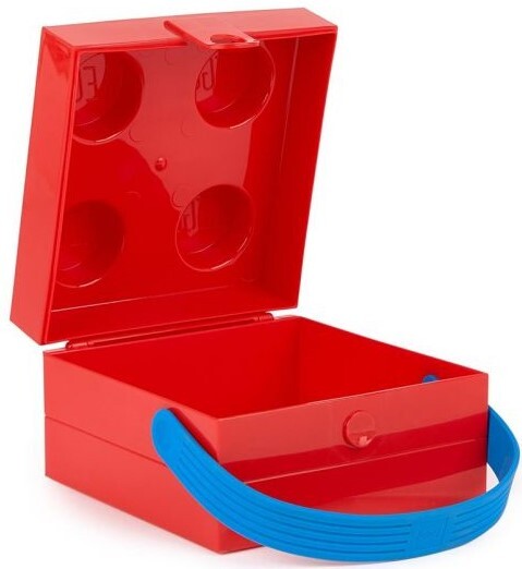 LEGO box s rukoväťou - červená