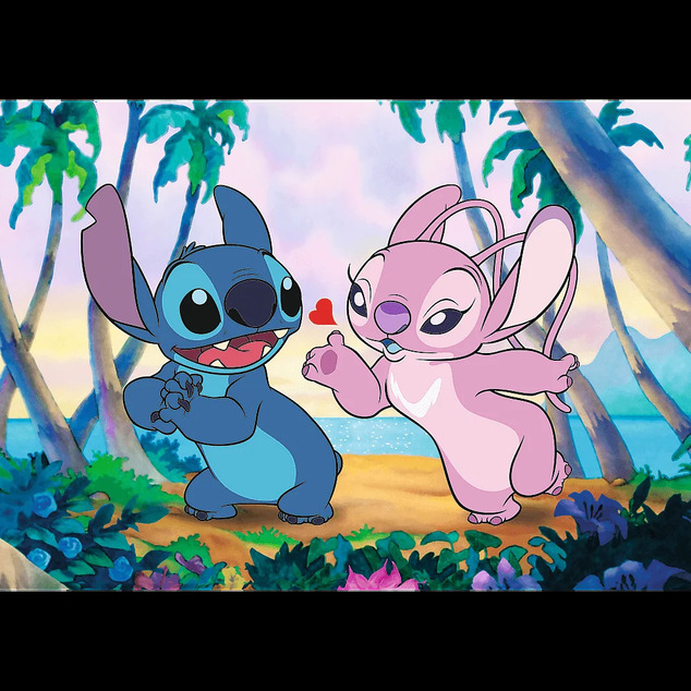 Trefl Puzzle 1000 Premium Plus - Stitch und Engel