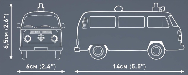 Cobi Volkswagen T2a Sanitka, 1:35, 172 k