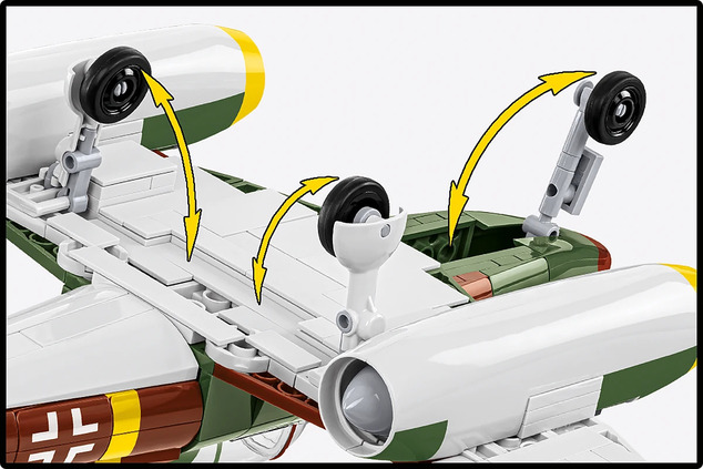 Cobi 5776 II WW Messerschmitt Me 262A-1a "Schwalbe", 1:32, 505 p, 1 f