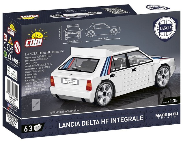 Cobi 1988 Lancia Delta HF Integrale, 1:35