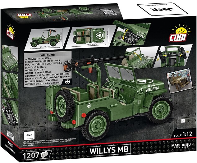 Cobi Willys MB 1:12, 1207 k