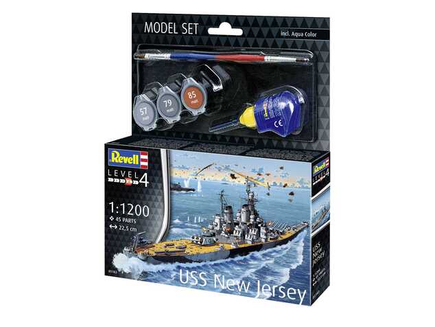 ModelSet Schiff 65183 - Schlachtschiff USS New Jersey (1:1200)