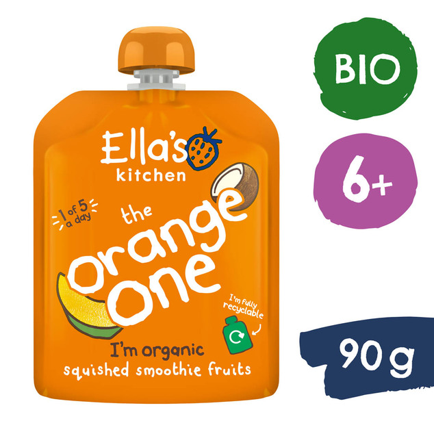 Ella's Kitchen BIO ORANGE ONE Ovocné pyré s mangom (5x90 g)