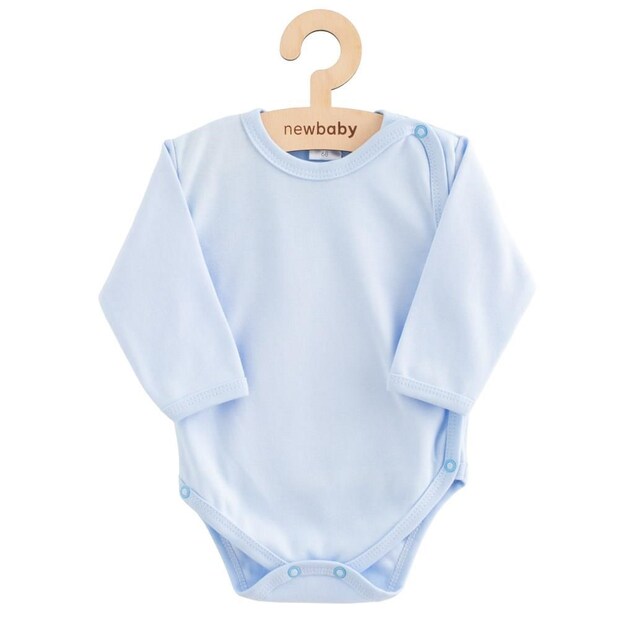 Dojčenské body celorozopínacie New Baby Classic II modré 56 (0-3m)