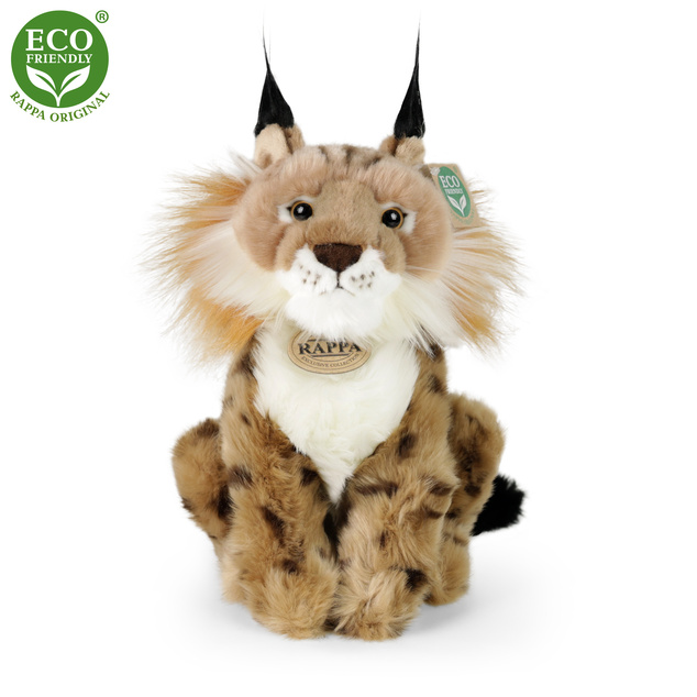 Plyšový rys sediaci 25 cm ECO-FRIENDLY