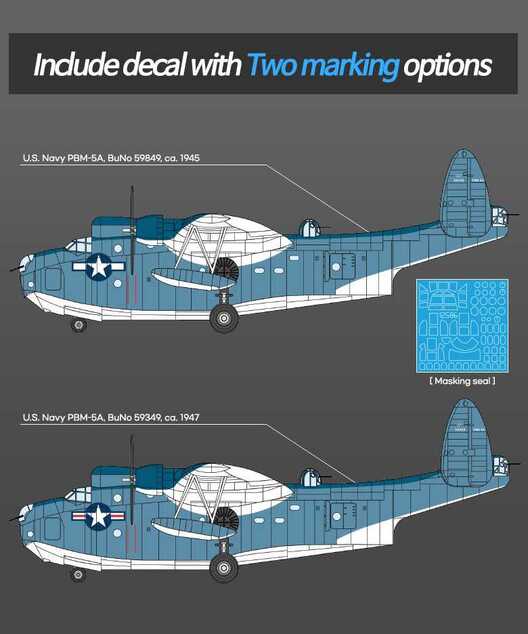 Modellbausatz Flugzeug 12586 - USN PBM-5A MARINER (1:72)