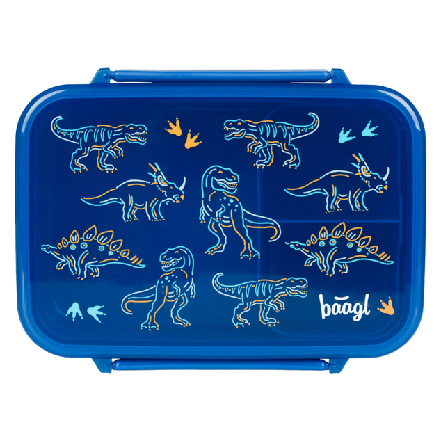 BAAGL Box na desiatu s priehradkami Dino