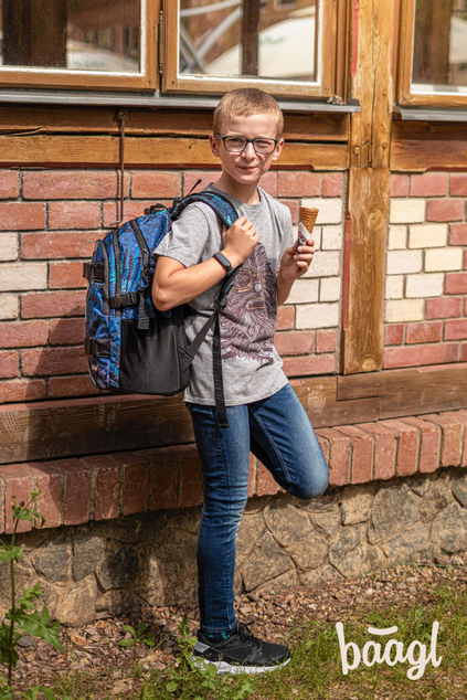 BAAGL SADA 3 Skate Strukturen: Rucksack, Umhängetasche, Tasche