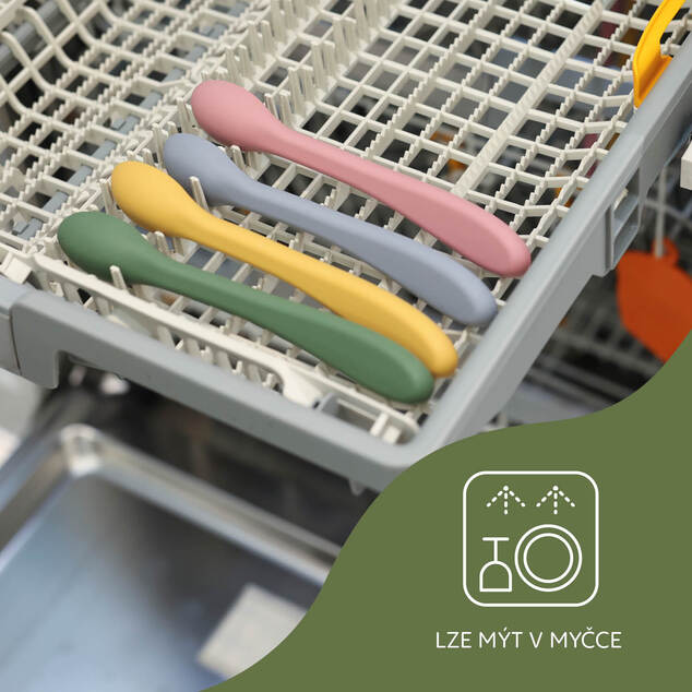 Lingură din silicon, Dove Grey